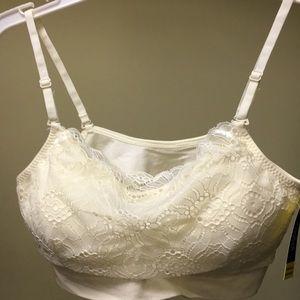 Ivory Scallop Lace Bralette